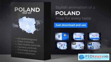 VideoHive Poland Map - Republic of Poland Map Kit