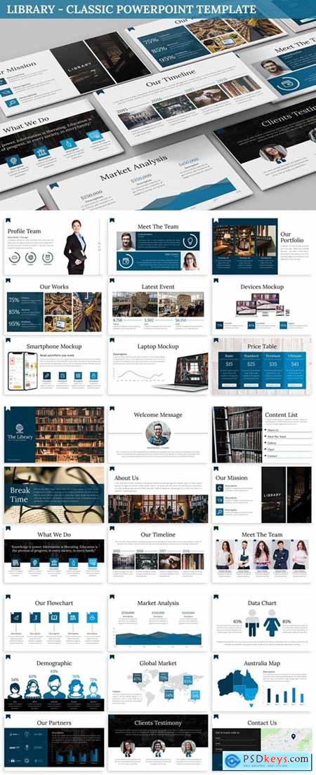 Library - Classic Powerpoint Template