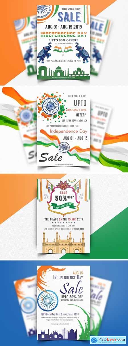 Indian Independence Day Flyer Bundle