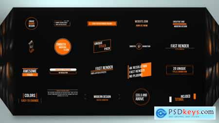 VideoHive Just Titles 21762954