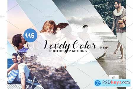 115 Lovely Color Photoshop Actions 3934736