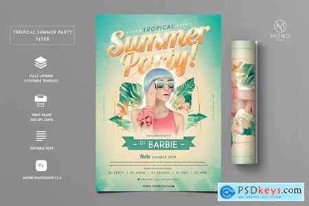 Tropical Party Flyer 3953763