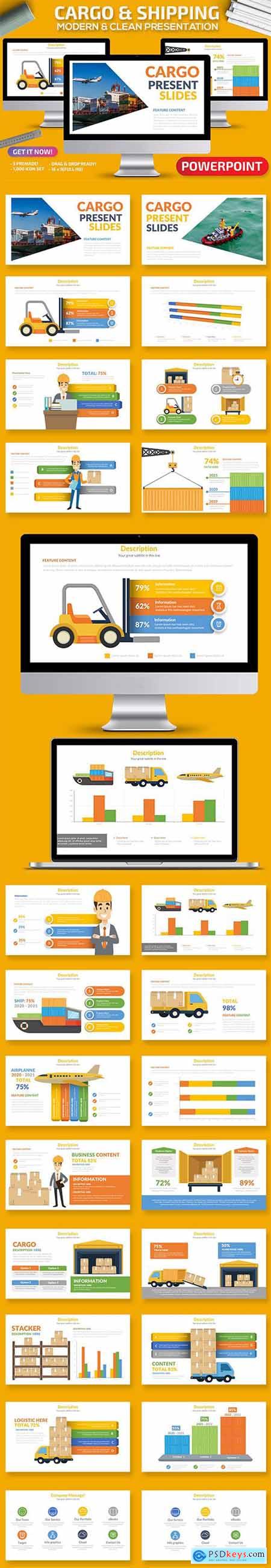 Cargo & Shipping Powerpoint and Keynote Presentation