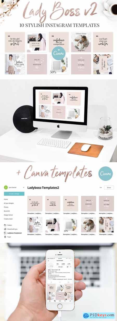 Canva Lady Boss Instagram Templates-2