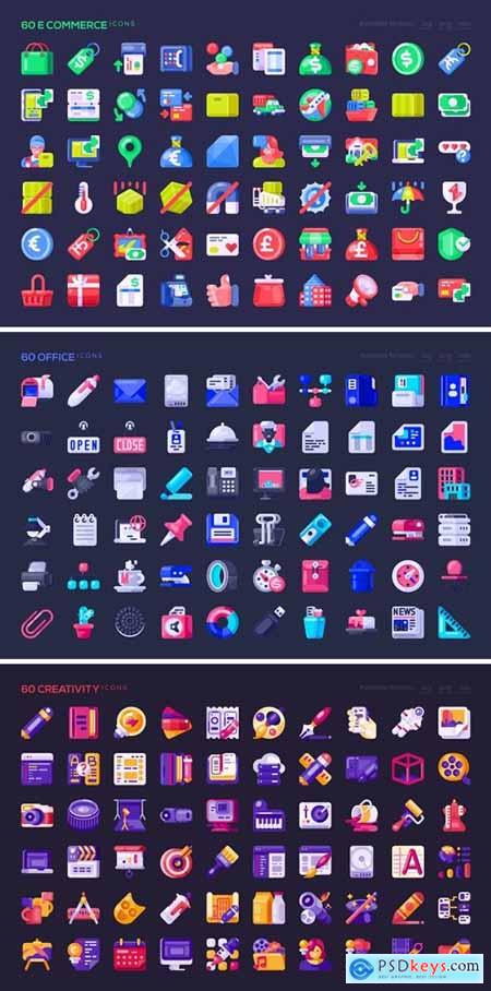 180 Creative Icons