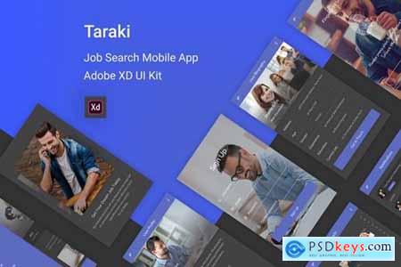 Taraki - Job Search Adobe XD UI Kit