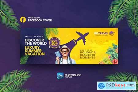 Go Travel Facebook Cover Photoshop Template