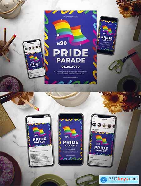Pride Parade Flyer Set