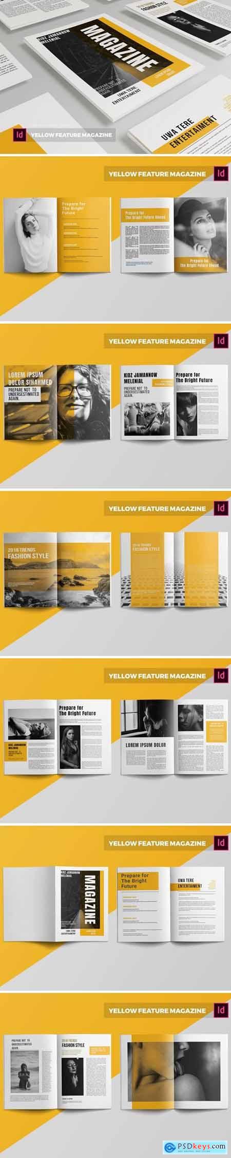 Yellow Future Magazine Template