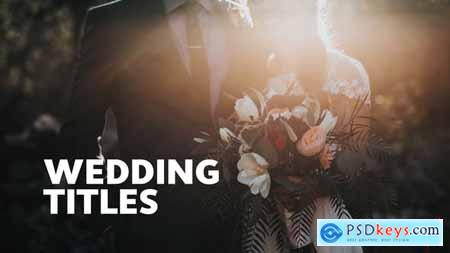 Videohive 50 Wedding Titles 23195625