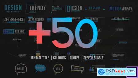 Videohive +50 Motion Titles Pack