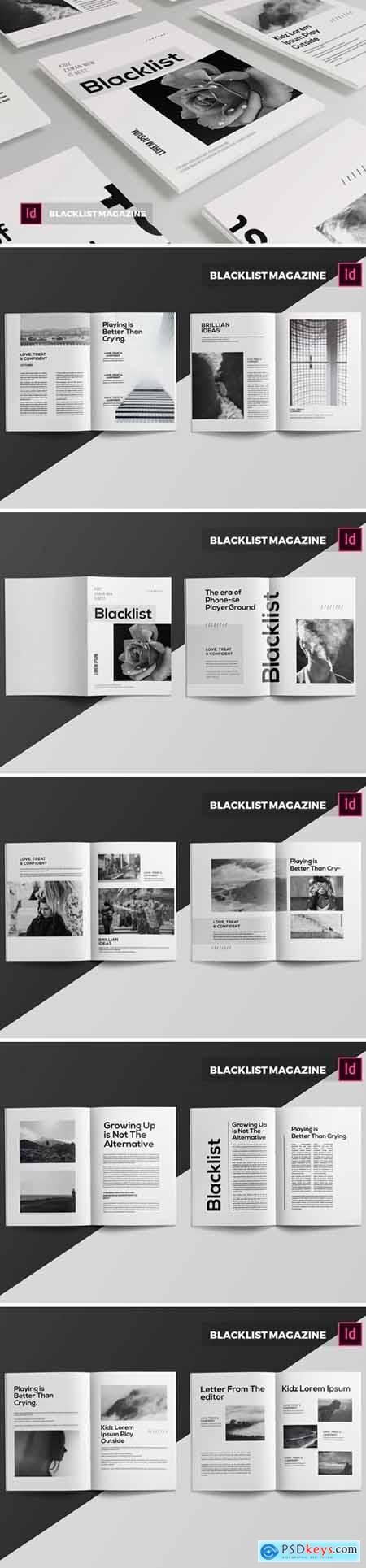 Blacklist Magazine Template