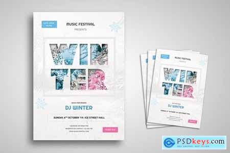 Winter Party Flyer Promo Template