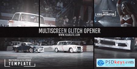 Videohive Multiscreen Glitch Opener Reel