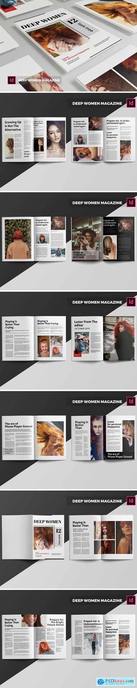 Deep Women Magazine Template