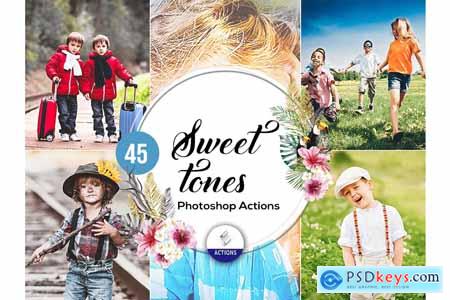 45 Sweet Tones Photoshop Actions 3937979