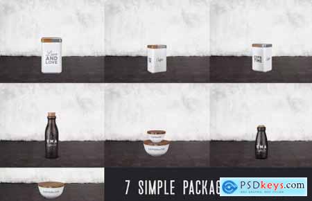 7 Simple Coffee Packaging Mockups