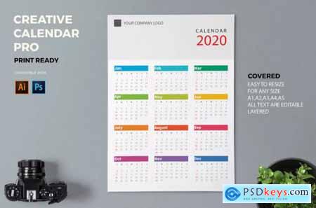 Creative Calendar Pro 2020 A