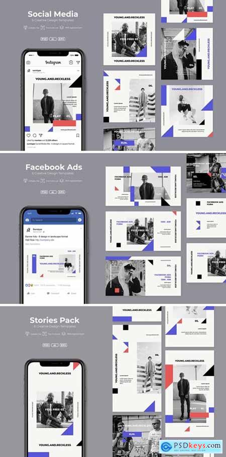 SRTP - Stories Pack,Facebook Ads, Social Media Pack. v3