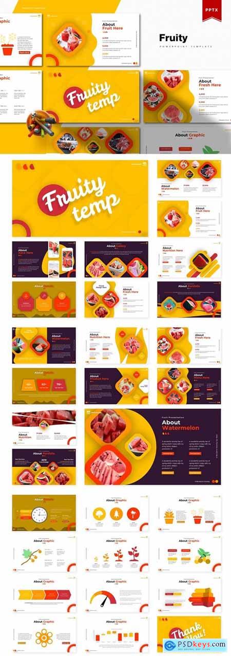 Fruity Powerpoint, Keynote and Google Slides Templates