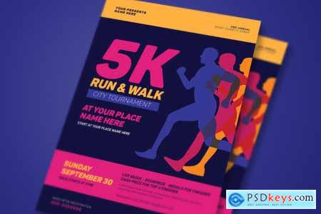 5k Run & Walk Event Flyer 3971305