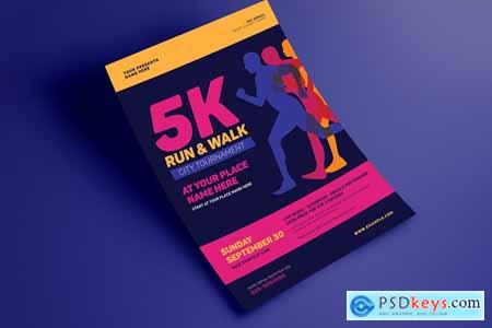 5k Run & Walk Event Flyer 3971305