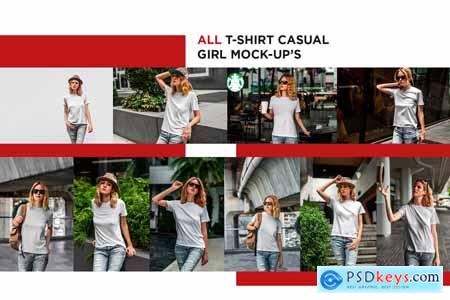 T-Shirt Mock-Up's Casual Girl 3797643