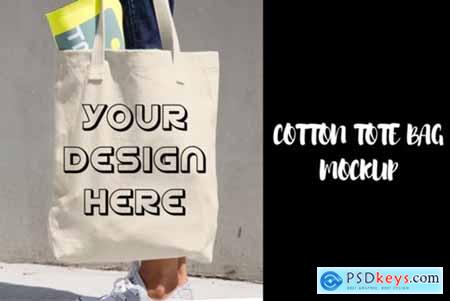 Cotton Tote Bag Mockup - Realistic » Free Download Photoshop Vector ...