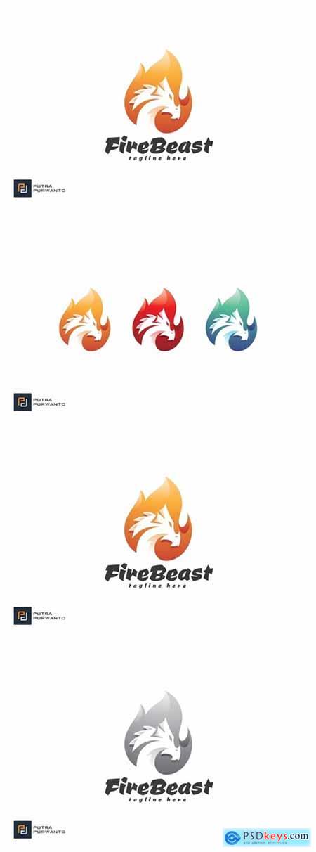 Fire Beast - Logo Template