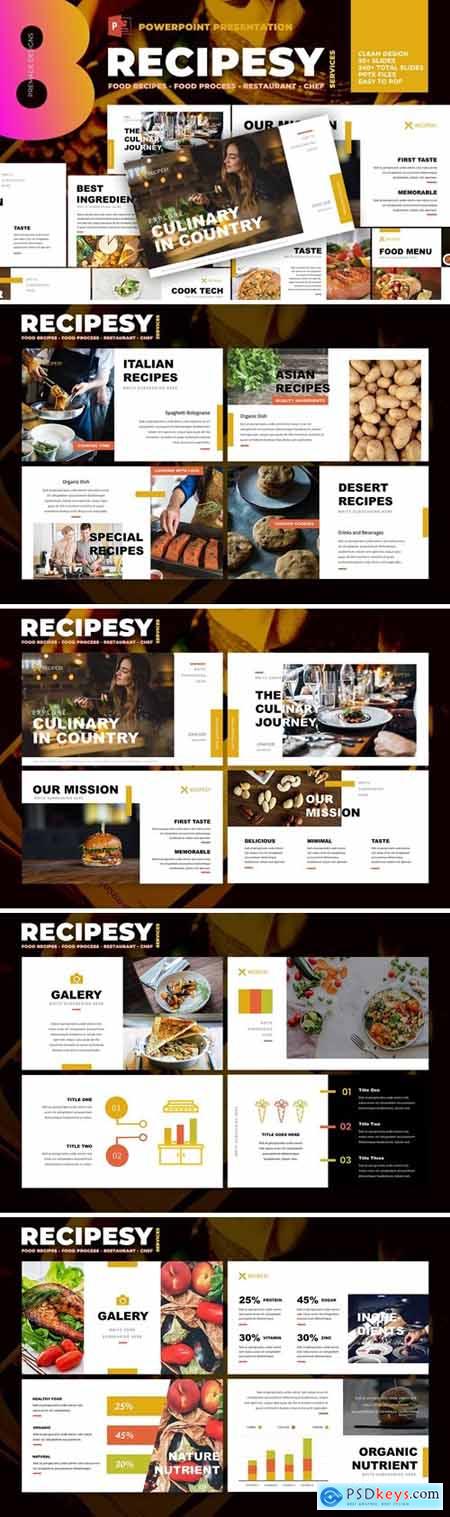 Recipesy - Food Restaurant Powerpoint Template