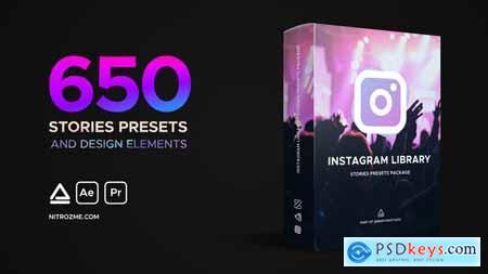 Videohive Instagram Library Stories Presets Package ( Last Update 5 March 19 )