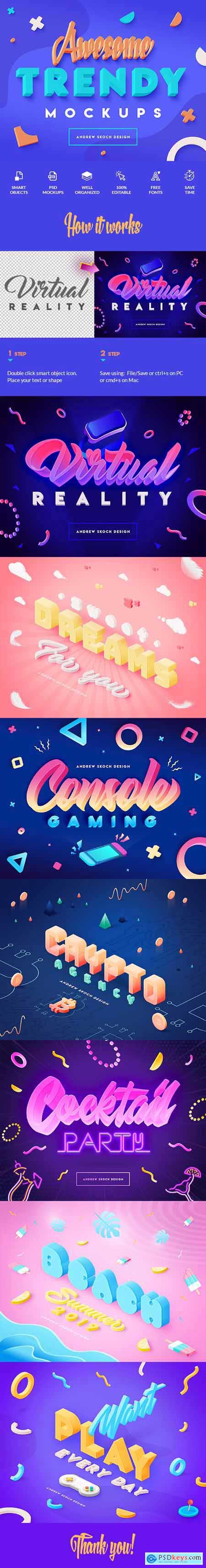 Vibrant 3D Text Effects 24100639