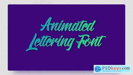 VideoHive Animated Lettering Font
