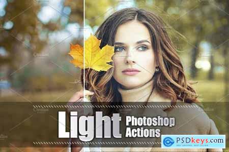 45 Light Photoshop Actions 3937829