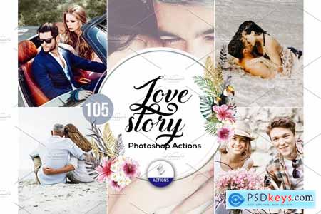 105 Love Story Photoshop Actions 3937845