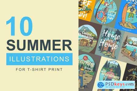 10 Summer Illustrations