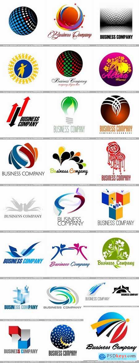 Different business logo 3-25 Eps
