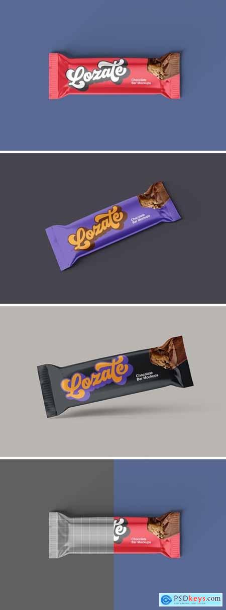 Chocolate Bar Packaging Mockups