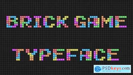 VideoHive Brick Game Typeface After Effects Template