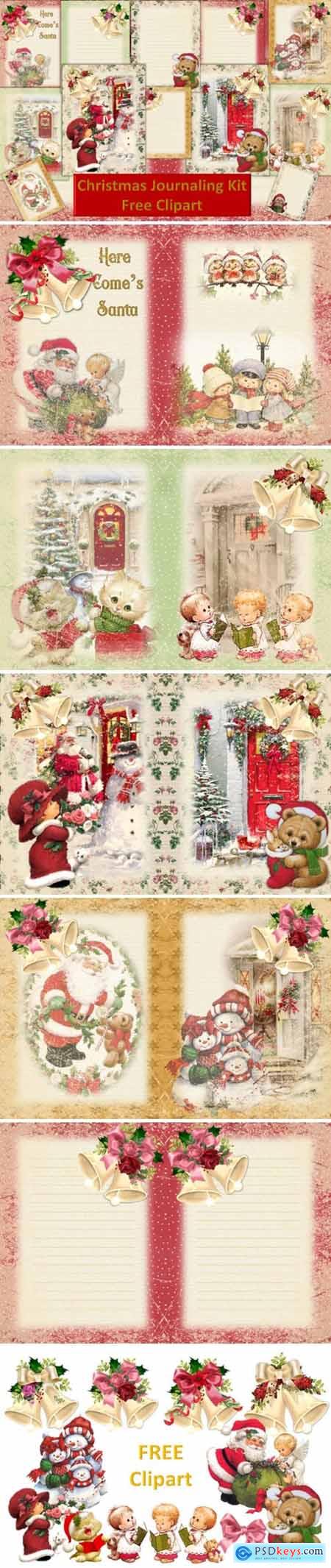 Christmas Junk Journal Kit Free Clipart 1669458