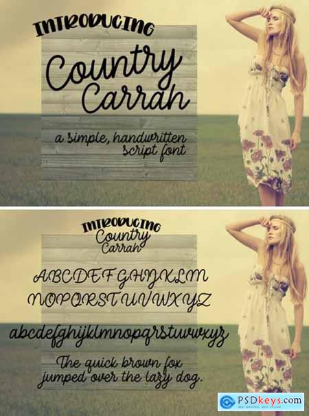 Country Carrah Font