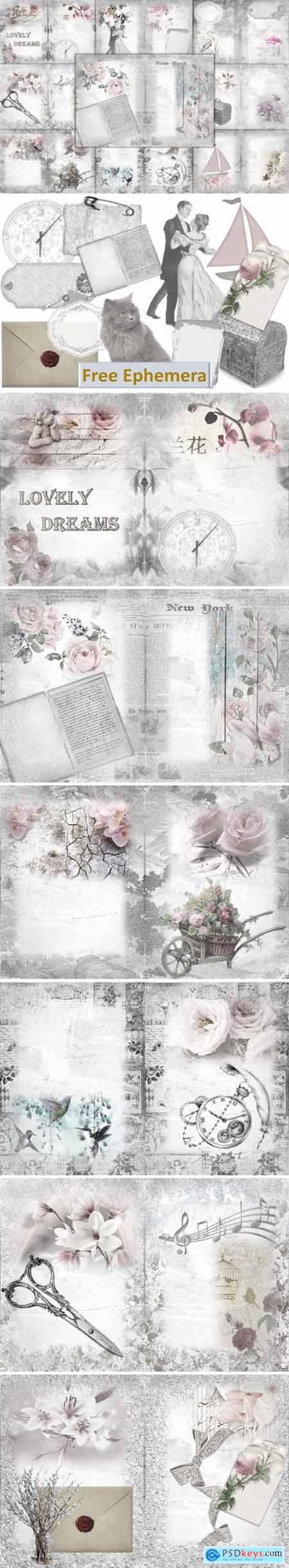Printable Backgrounds with Free Clipart 1669139