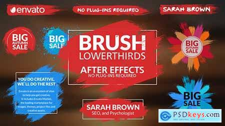 VideoHive Brush Lower Thirds After Effects Template