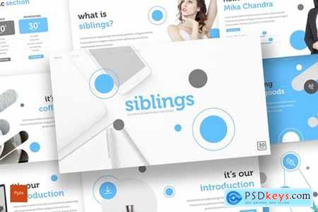 Siblings Powerpoint, Keynote and Google Slides Templates