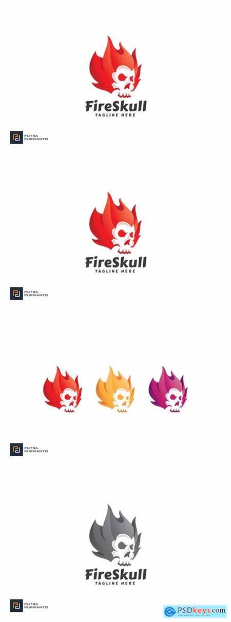Fire Skull - Logo Template
