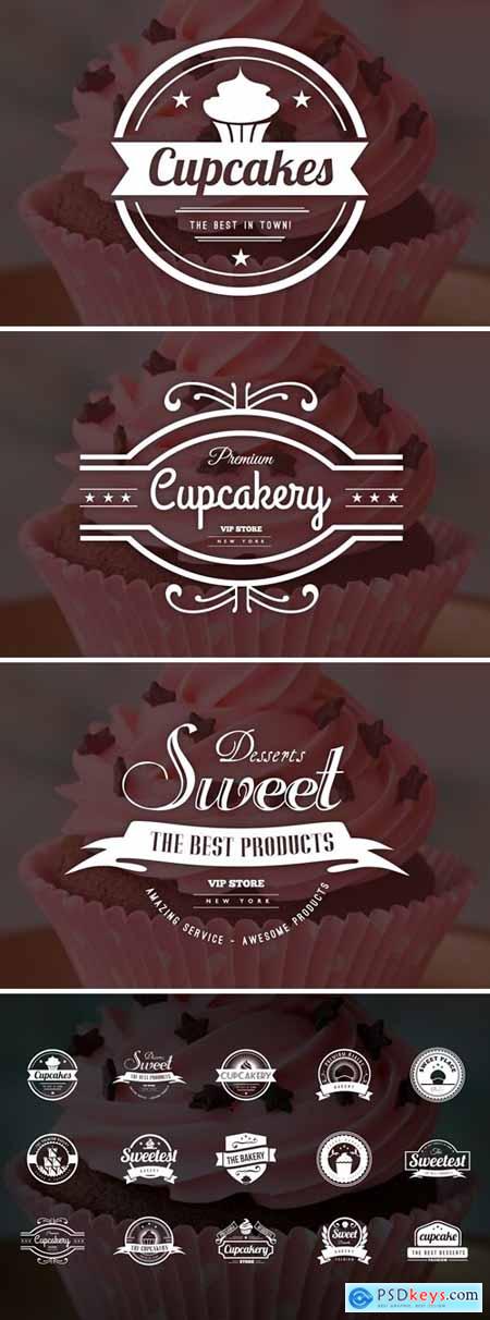 15 Bakery, Cupcakes & Cake Logos