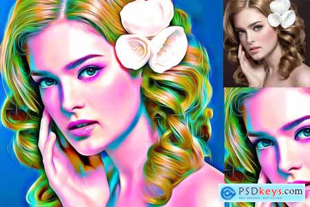 Digital Painting Photoshop Action 3969610