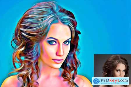 Digital Painting Photoshop Action 3969610