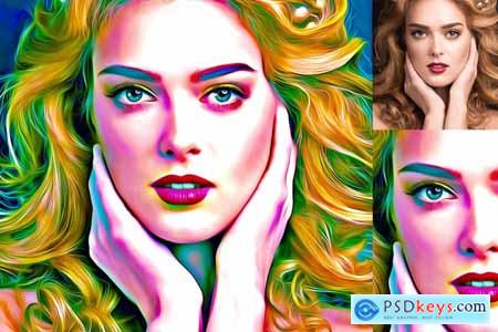 Digital Painting Photoshop Action 3969610