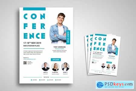 Conference Flyer Promo Template J37TBAE